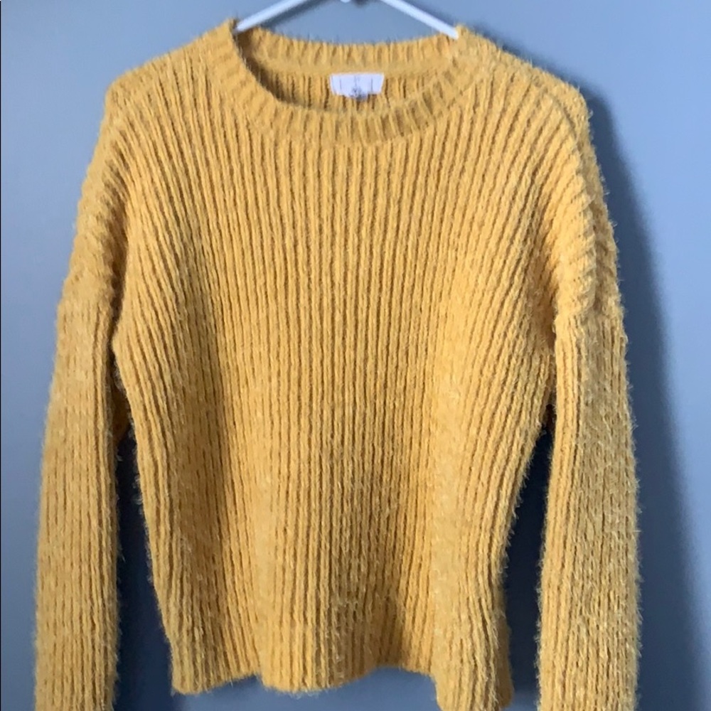 Yellow Sweater From Tillys